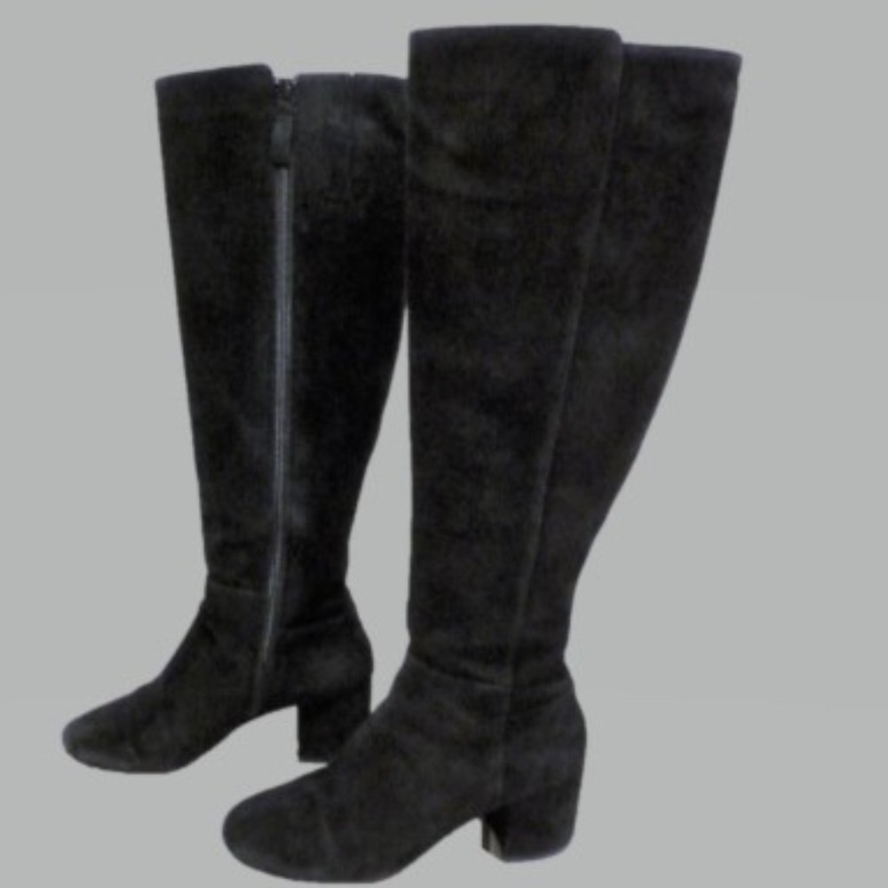 Cole Haan 5B Black Suede Tall Boot